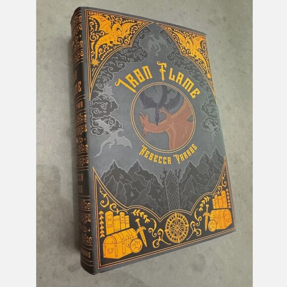 Iron Flame Lilac Library RARE Special HC Rebecca Yarros Fourth Wing Sprayed - Picture 2 of 7
